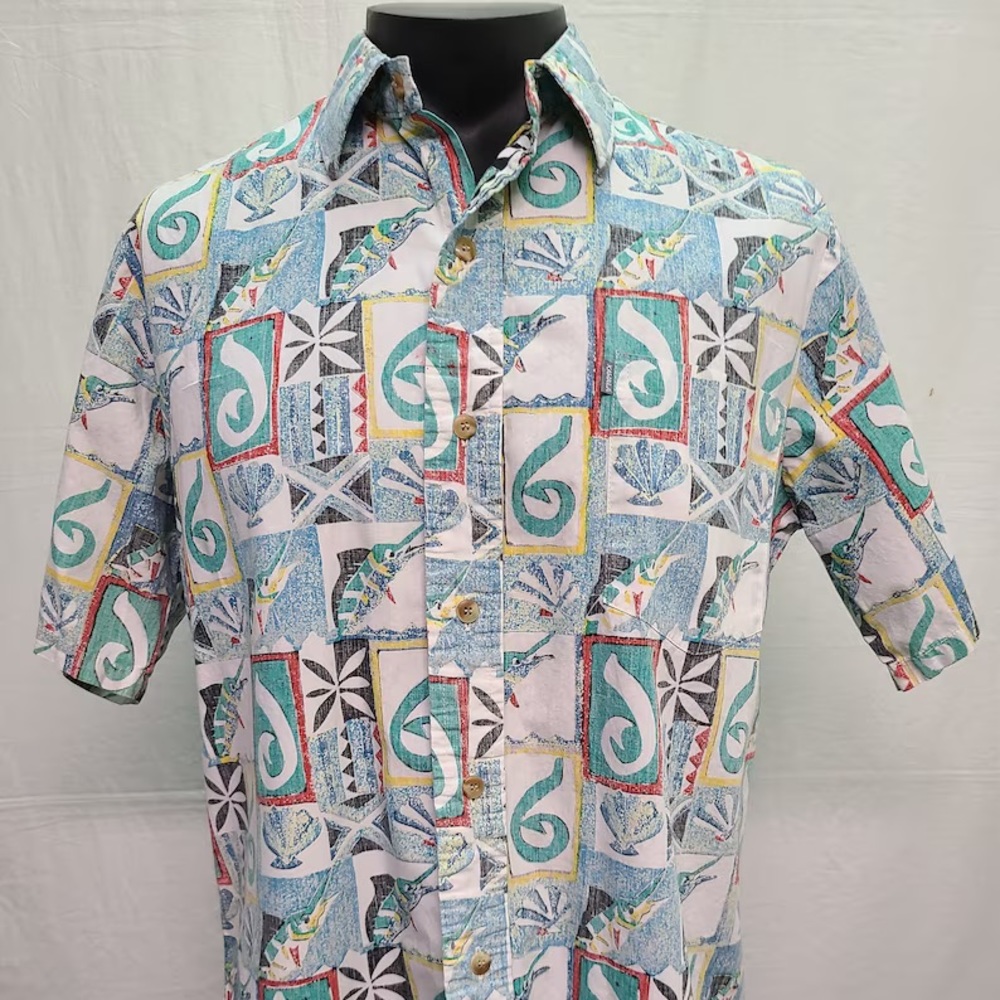 Vintage Avi Kiriaty - Kahala Artist Series Men's Aloha Shirt -- Size Large